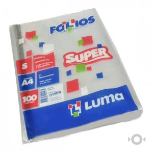 FOLIO LUMA PVC SUPER 70mic A4 x100